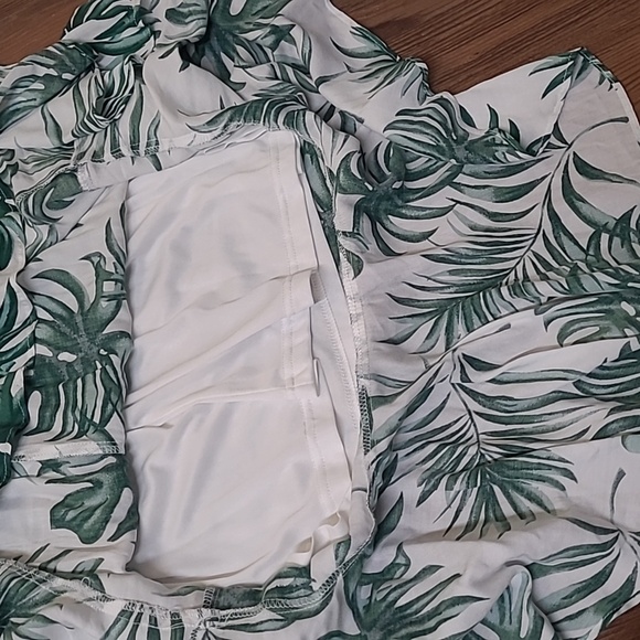 SANDY &SITropical Green and White Midi Dress for women zise m new dress casual. - Picture 11 of 16